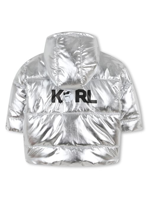 Piumino argento logo KARL LAGERFELD | Z30654ARGENTO